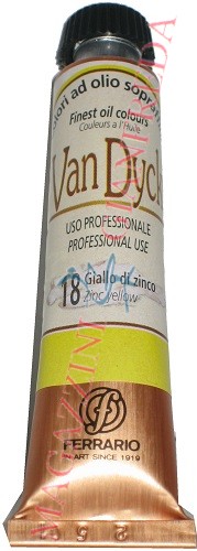 COLORE AD OLIO VAN DYCK 20 ML GIALLO ZINCO